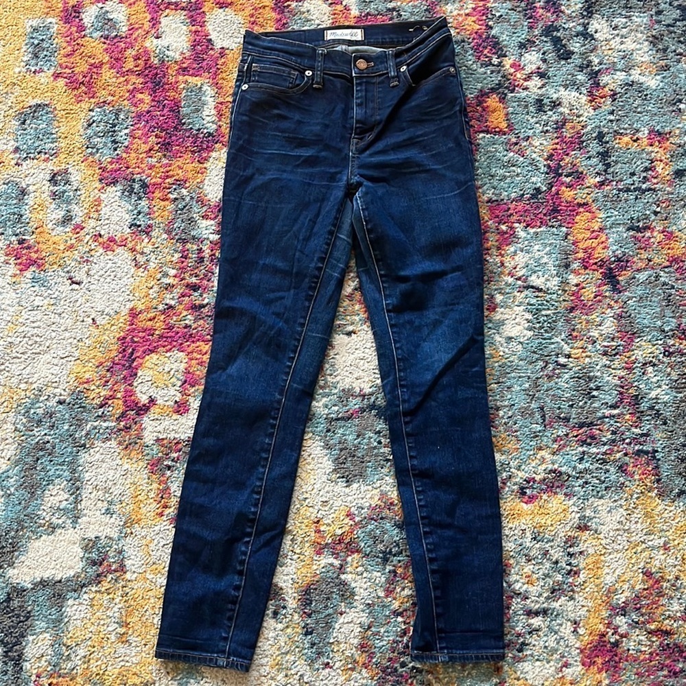 MADEWELL HIGH RISER SKINNY MEDIUM WASH SIZE 26